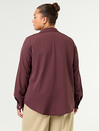Camicia fluida tinta unita