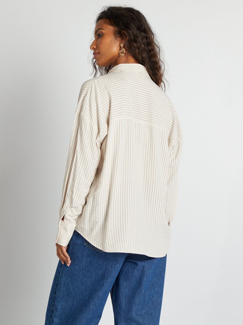 Camicia fluide oversize BEIGE - Kiabi