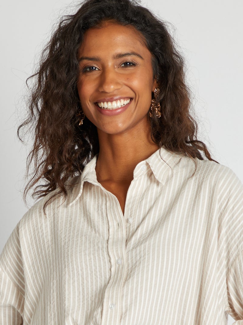 Camicia fluide oversize BEIGE - Kiabi