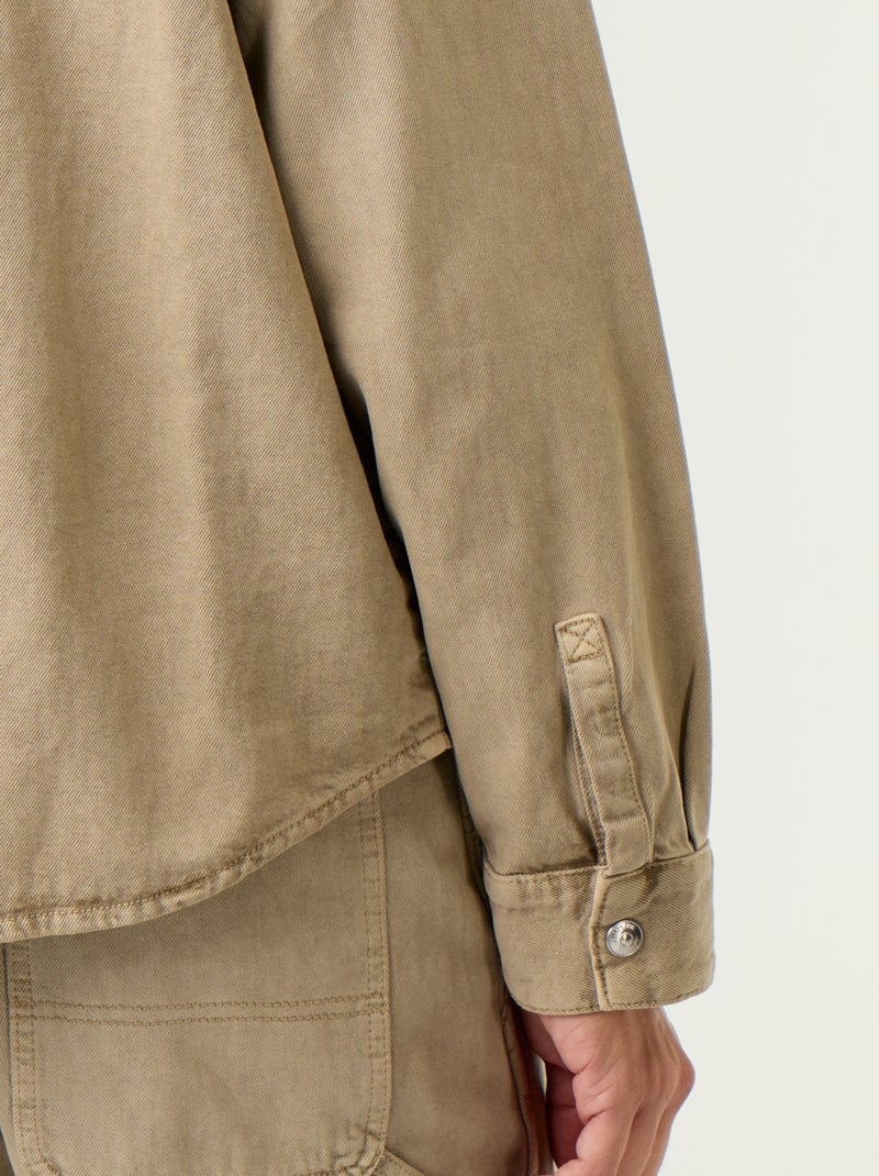 Camicia-giacca in denim Beige - Kiabi
