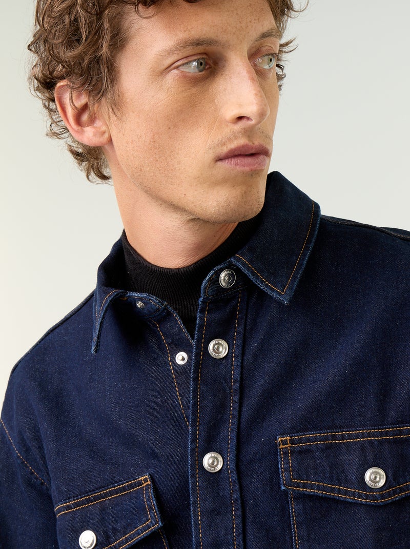 Camicia-giacca in denim Blu - Kiabi