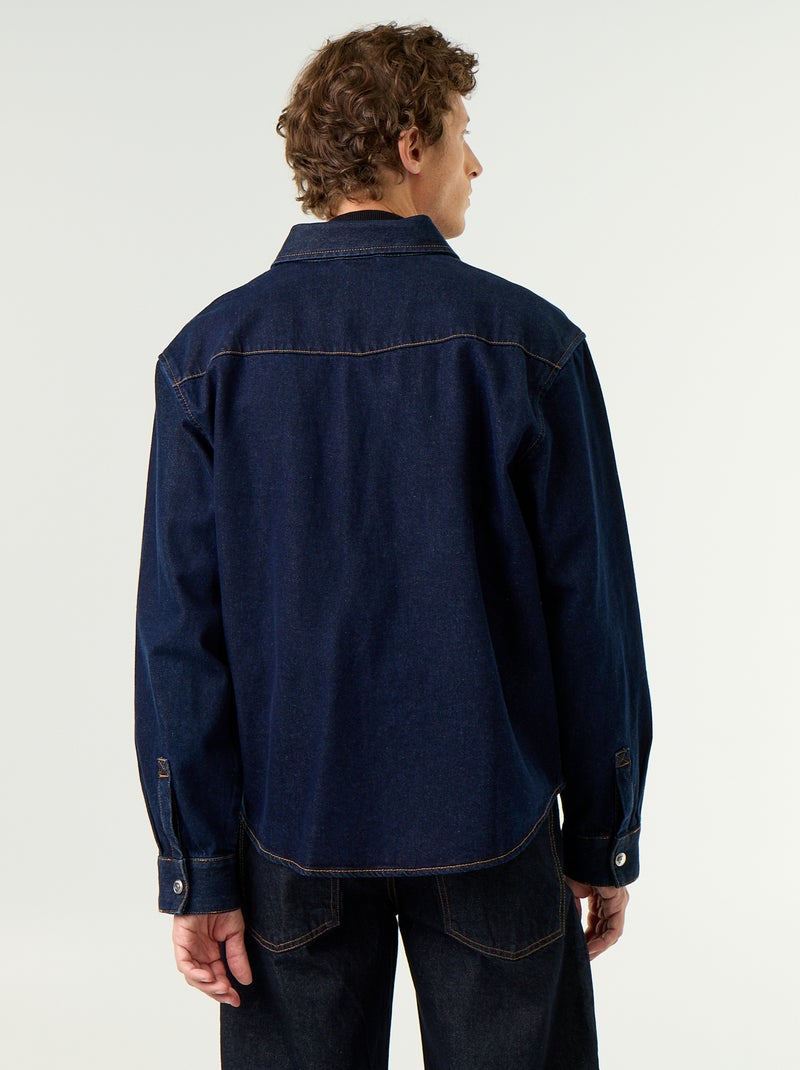 Camicia-giacca in denim Blu - Kiabi