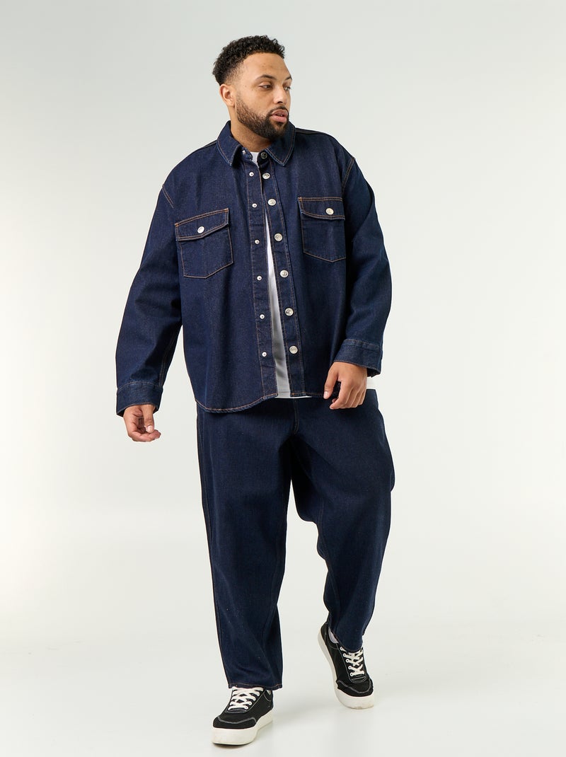Camicia-giacca in denim Blu - Kiabi