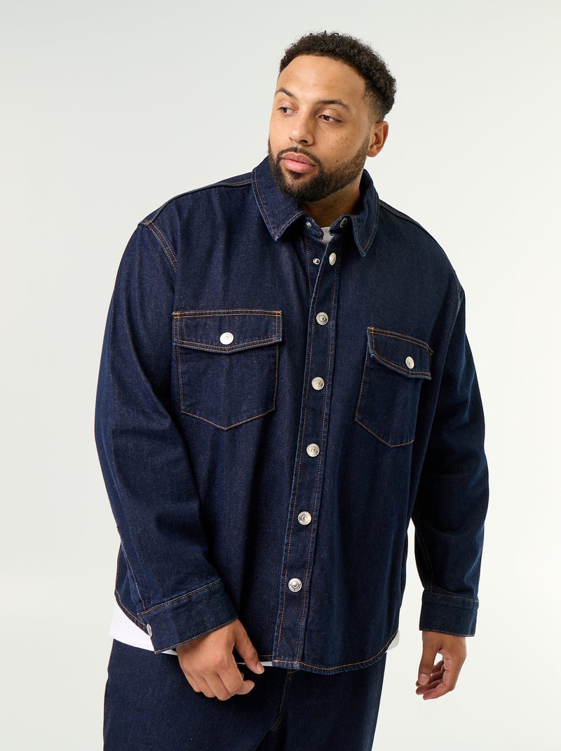Camicia-giacca in denim Blu - Kiabi