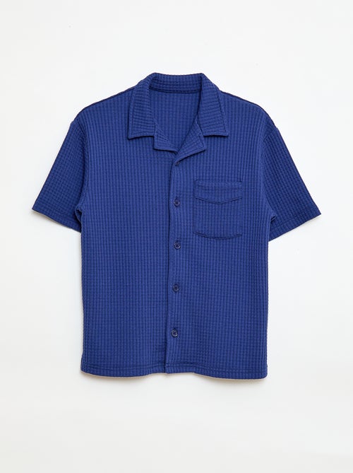 Camicia goffrata tinta unita - Kiabi
