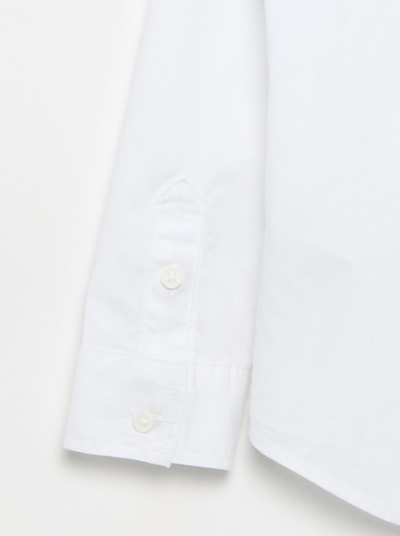 Camicia in cotone - collezione facile da indossare Bianco - Kiabi