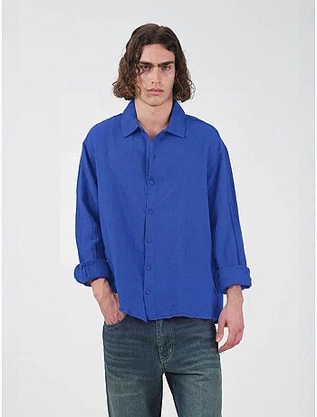 Camicia in cotone a maniche lunghe dalla vestibilità ampia giesto