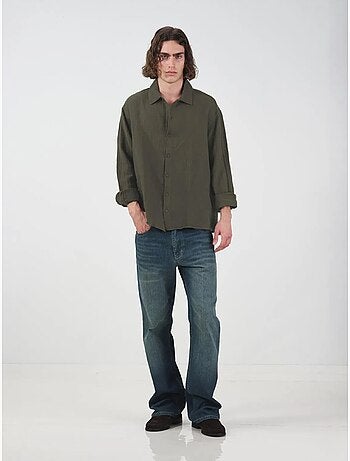 Camicia in cotone a maniche lunghe dalla vestibilità rilassata giesto