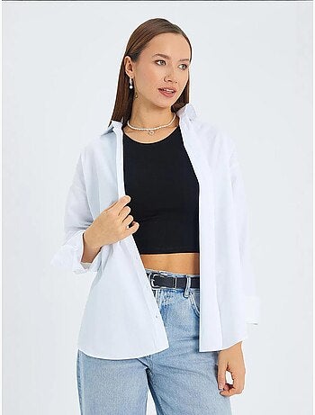 Camicia in cotone a maniche lunghe mixray