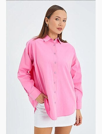 Camicia in cotone a maniche lunghe mixray