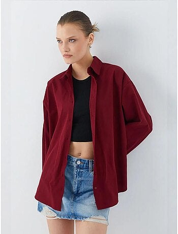 Camicia in cotone a maniche lunghe mixray