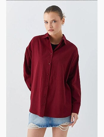 Camicia in cotone a maniche lunghe mixray
