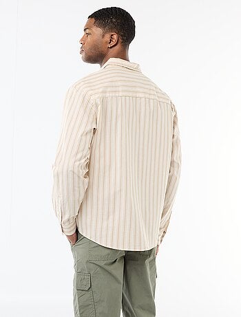Camicia in cotone a righe