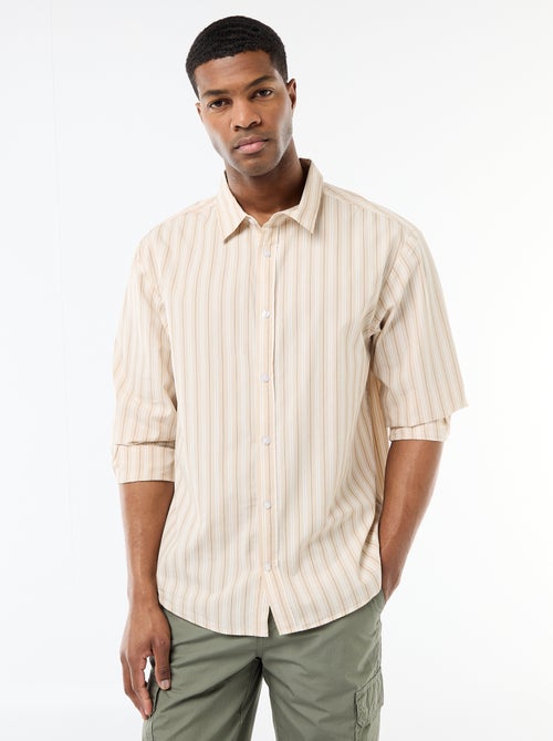 Camicia in cotone a righe - Kiabi
