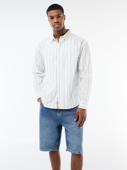 Camicia in cotone a righe - Kiabi
