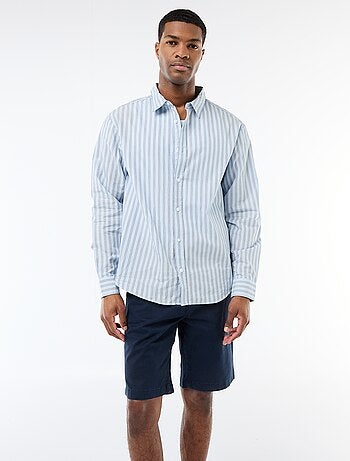 Camicia in cotone a righe