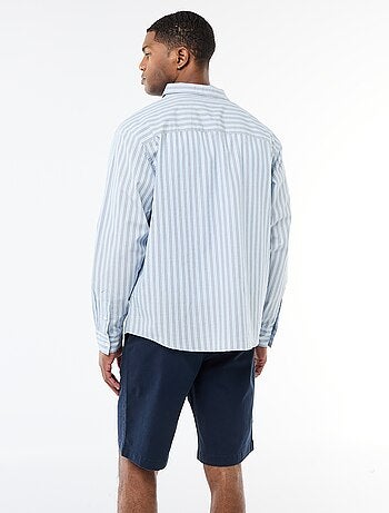 Camicia in cotone a righe