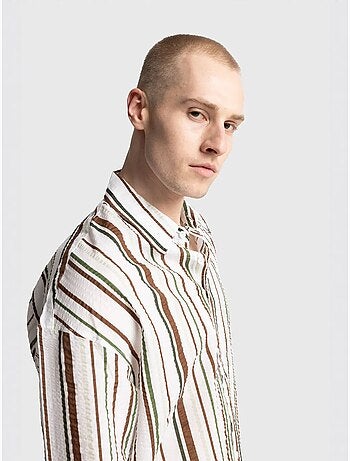 Camicia in cotone a righe dal fit rilassato giesto
