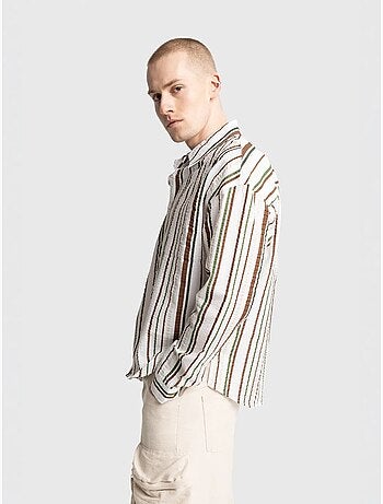 Camicia in cotone a righe dal fit rilassato giesto