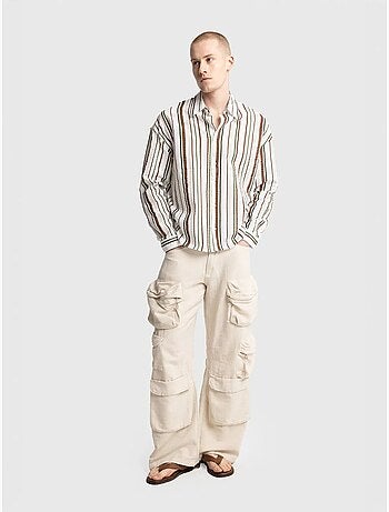 Camicia in cotone a righe dal fit rilassato giesto