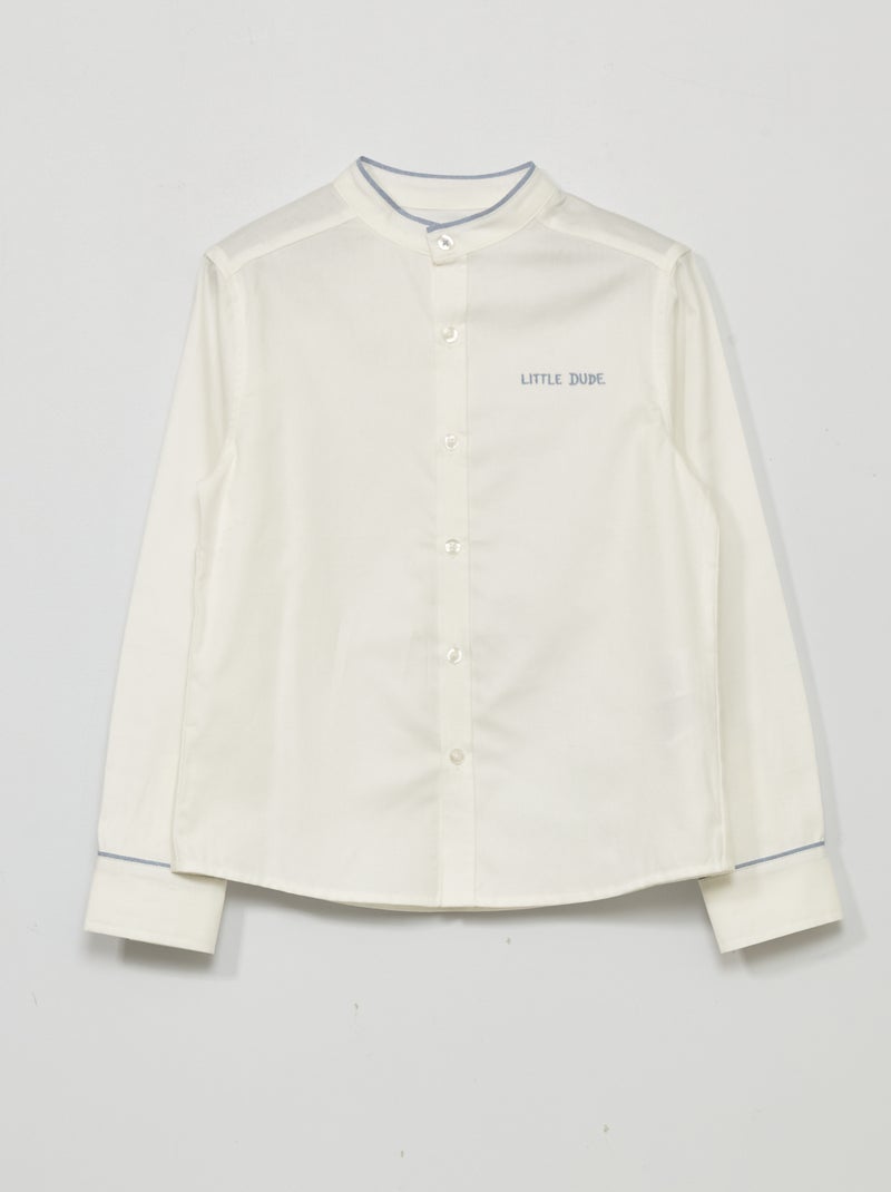 Camicia in cotone BIANCO - Kiabi