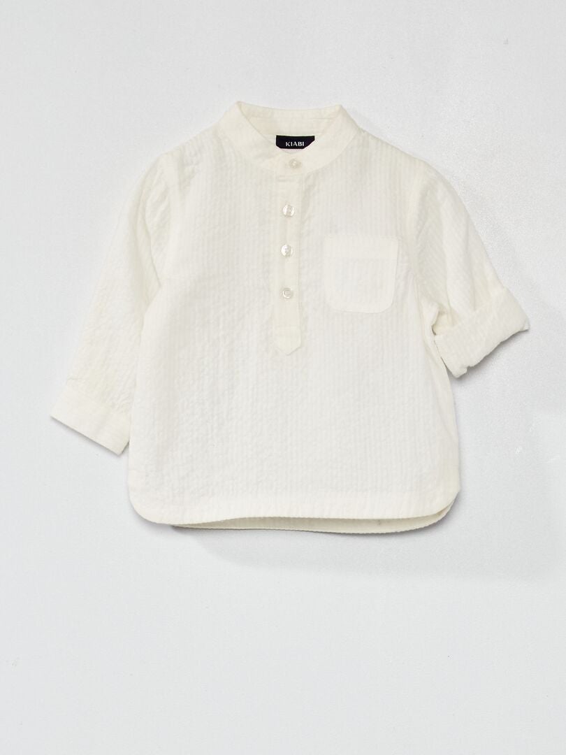 Camicia in cotone Bianco - Kiabi