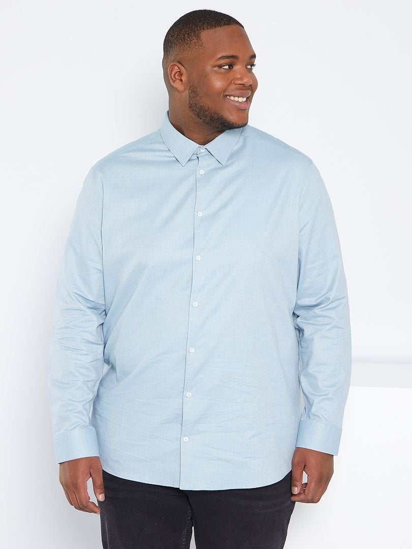 Camicia in cotone blu - Kiabi