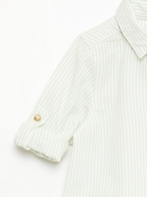 Camicia in cotone con papillon removibile - Kiabi