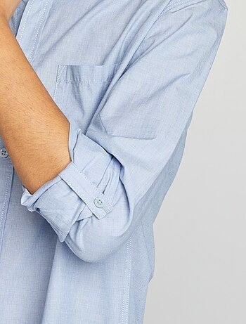 Camicia in cotone con tasche