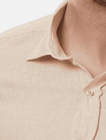 Camicia in cotone e lino