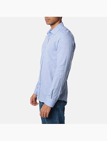 Camicia in cotone e lino