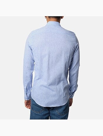 Camicia in cotone e lino