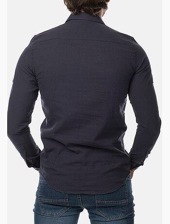 Camicia in cotone e lino