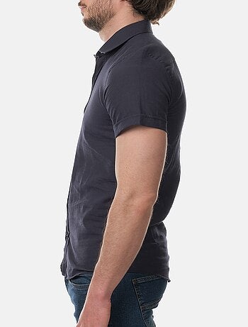 Camicia in cotone e lino