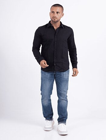 Camicia in cotone e lino