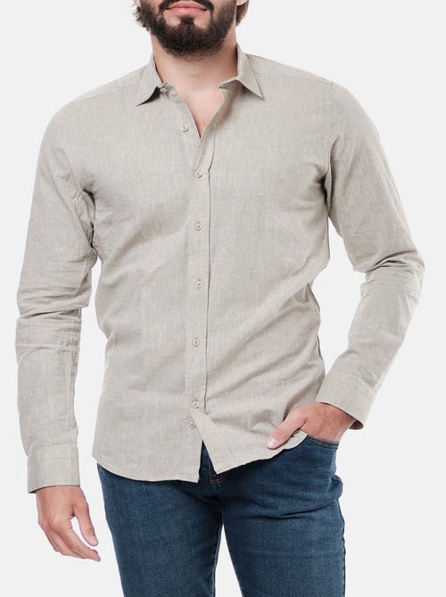 Camicia in cotone e lino - Kiabi