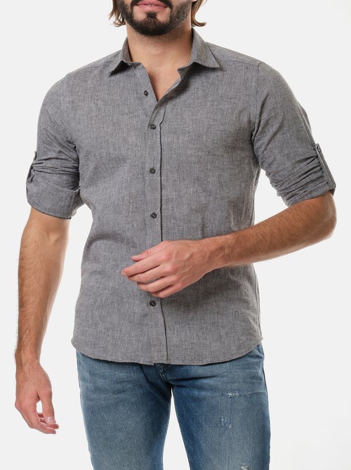 Camicia in cotone e lino - Kiabi