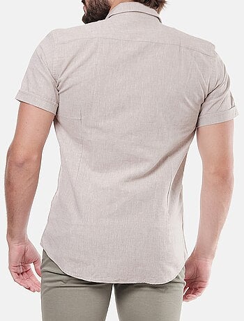 Camicia in cotone e lino