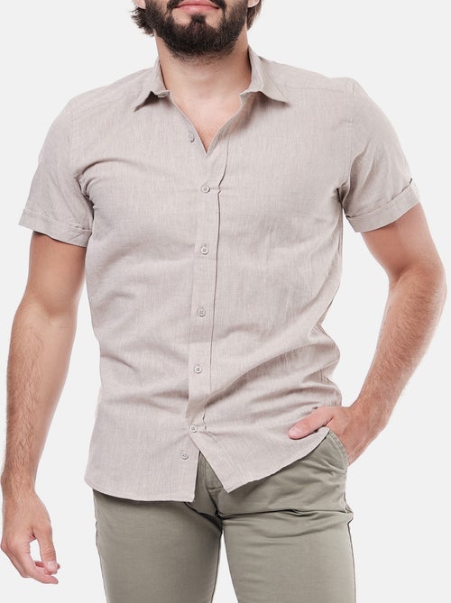 Camicia in cotone e lino - Kiabi
