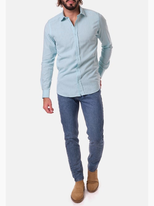 Camicia in cotone e lino - Kiabi