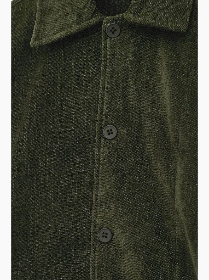 Camicia in cotone giesto Verde scuro - Kiabi