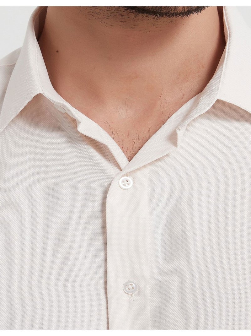 Camicia in cotone Kebello Ecru - Kiabi
