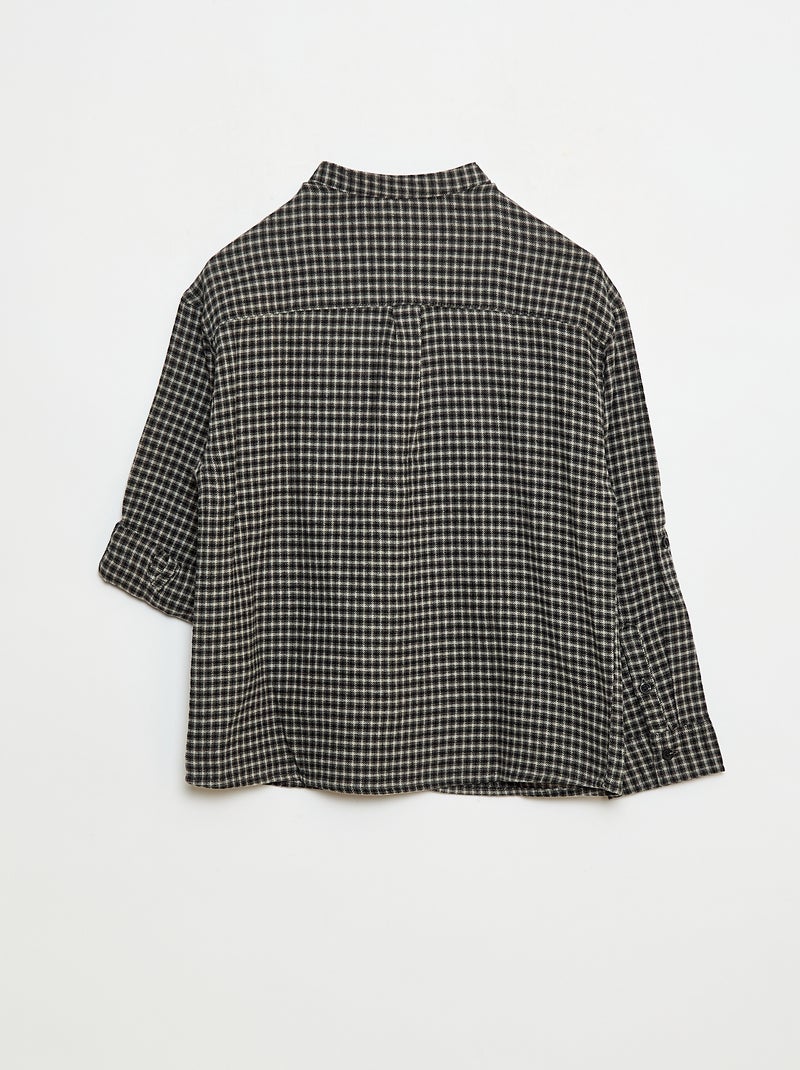 Camicia in cotone Nero - Kiabi