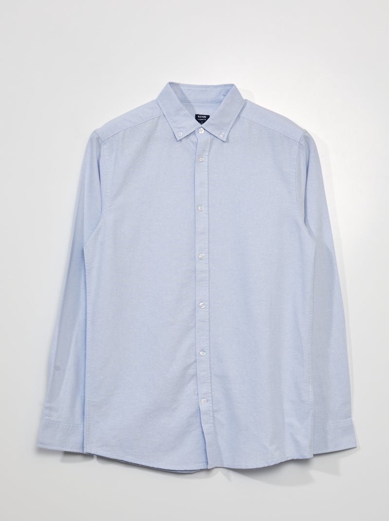 Camicia in cotone oxford BLU - Kiabi