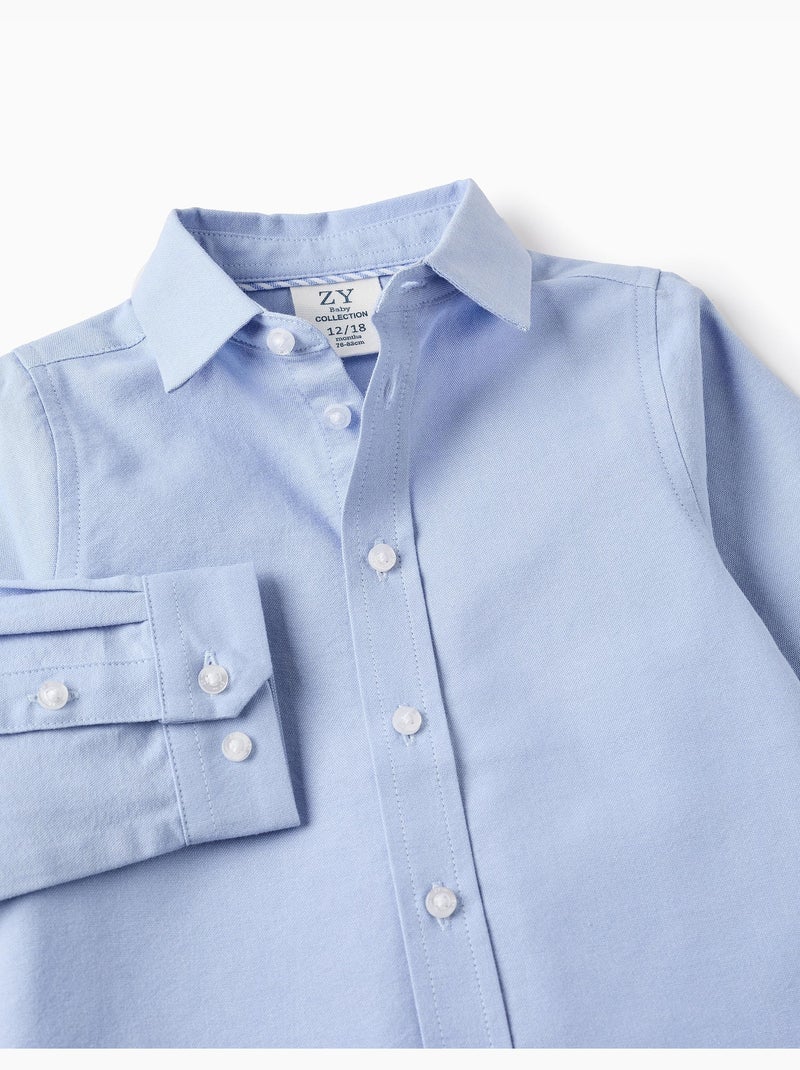 Camicia in cotone oxford Blu chiaro - Kiabi