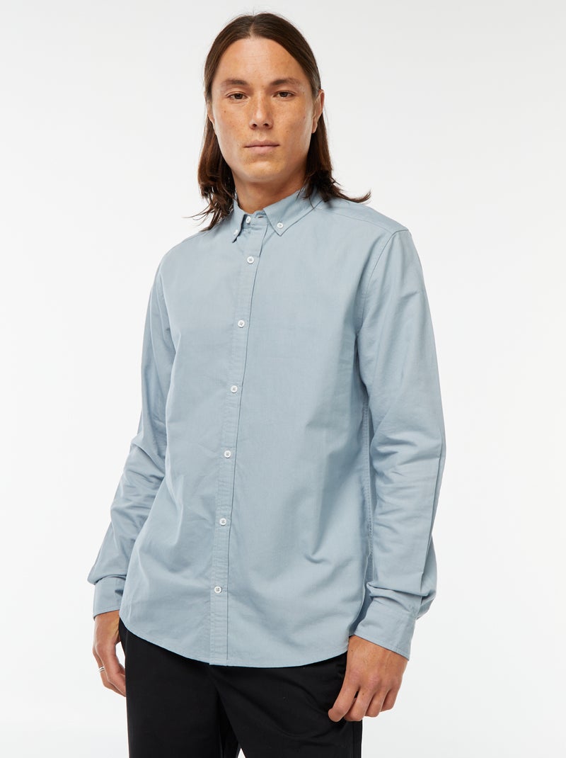 Camicia in cotone oxford regular fit Blu - Kiabi