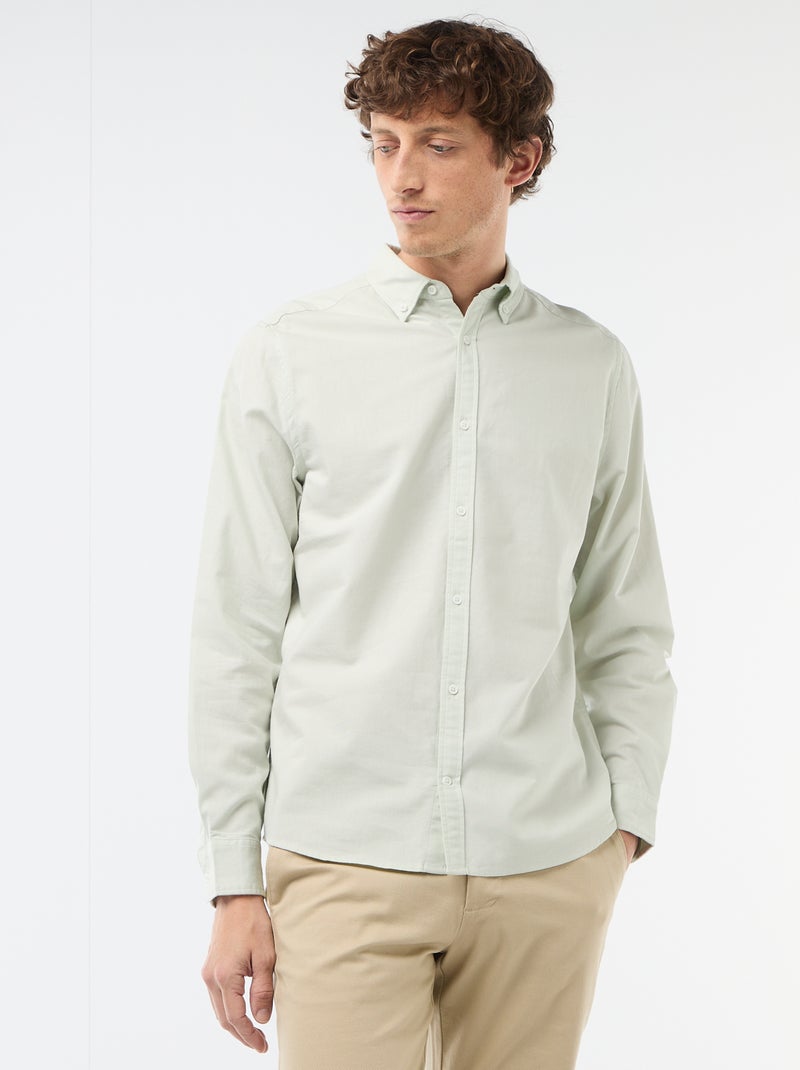 Camicia in cotone oxford regular fit Blu - Kiabi
