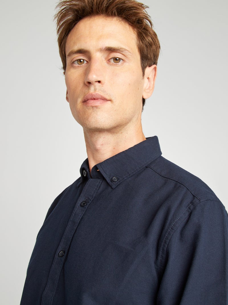 Camicia in cotone oxford regular fit BLU - Kiabi