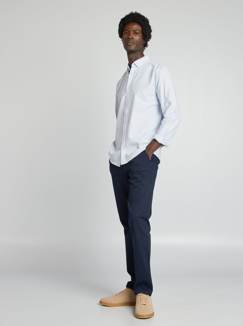 Camicia in cotone oxford regular fit BLU - Kiabi