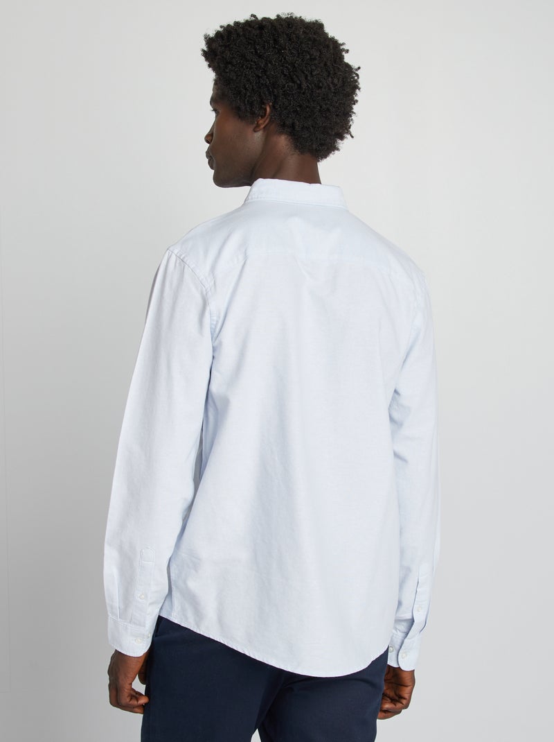 Camicia in cotone oxford regular fit BLU - Kiabi